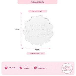 Molde De Silicone Placa Magica