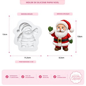 Molde de Silicone Papai Noel