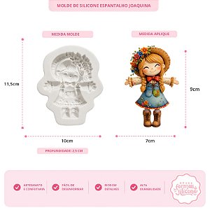Molde de Silicone Espantalha Joaquina