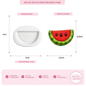 Molde de Silicone Melancia Fabi