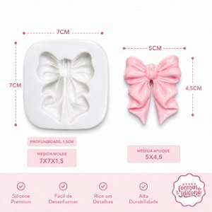 Molde de Silicone Laço Encanto Real P