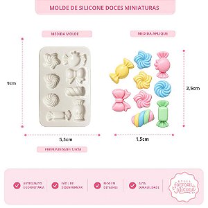 Molde De Silicone Doces Miniaturas