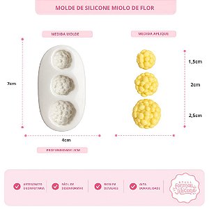 Moldes De Silicone Miolo De Flor