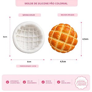 Molde De Silicone Pão Colonial