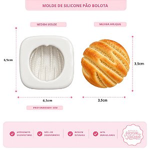 Molde de Silicone Pão Bolota
