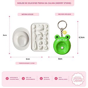 Molde de Silicone Pedra da Calma ( Worry Stone )