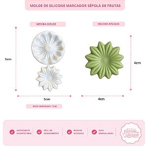 Molde De Silicone Marcador Sépola De Frutas