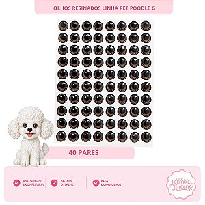 Olhos Resinados Poodle G
