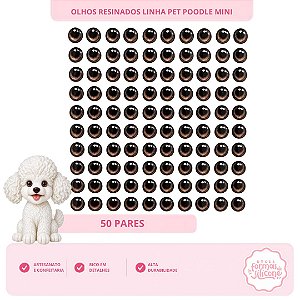 Olhos Resinados Poodle Mini