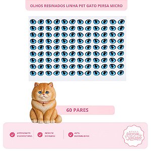 Olhos Resinados Gato Persa Micro