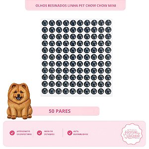 Olhos Resinados Chow Chow Mini