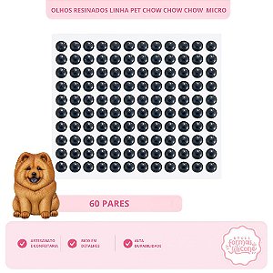 Olhos Resinados Chow Chow Micro