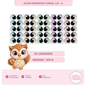 Olhos Resinados Coruja Lili