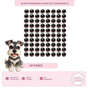 Olhos Resinados Schnauzer G