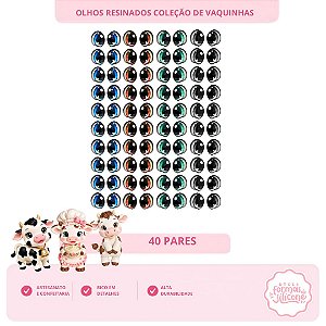 Olhos Resinados Coleção De Vaquinhas