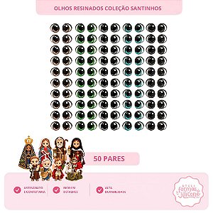 Olhos Resinados Coleção Santinhos