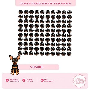 Olhos Resinados Pinscher Mini