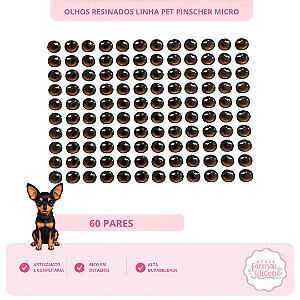 Olhos Resinados Pinscher Micro
