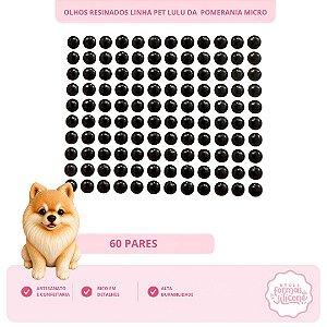 Olhos Resinados Lulu da Pomerânia Micro