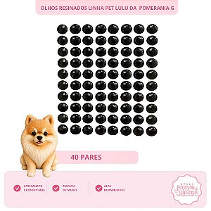 Olhos Resinados Lulu da Pomerânia G