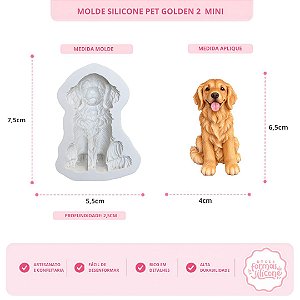 Molde de Silicone Pet Golden 2 Mini