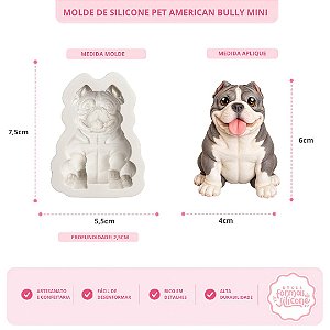 Molde de Silicone Pet American Bully Mini