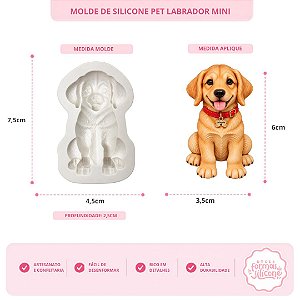 Molde de Silicone Pet Labrador Mini