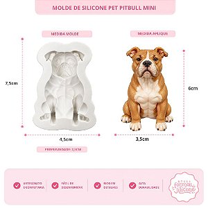 Molde de Silicone Pet Pitbull Mini