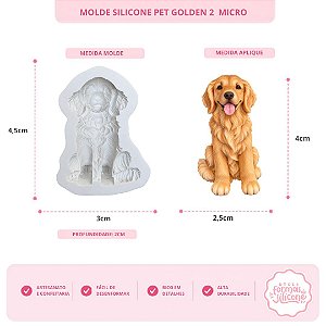 Molde de Silicone Pet Golden 2 Micro