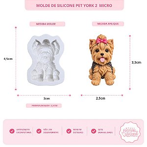 Molde de Silicone Pet York 2 Micro