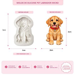 Molde de Silicone Pet Labrador Micro