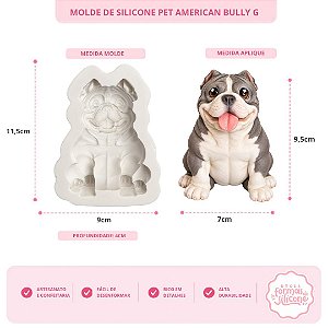 Molde de Silicone Pet American Bully G