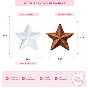 Molde De Silicone Estrela Guia P