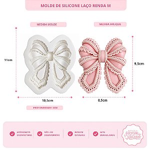 Molde de Silicone Laço de Renda M