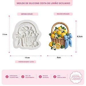 Molde de Silicone Cesta de Limão Siciliano