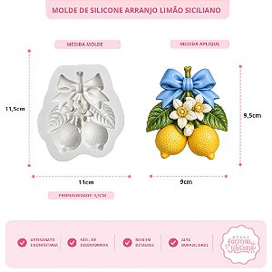 Molde de Silicone Arranjo Limão Siciliano
