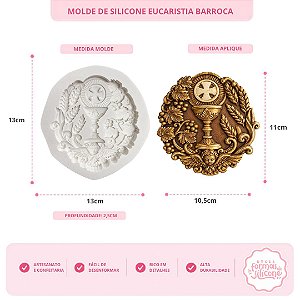 Molde de Silicone Eucaristia Barroca