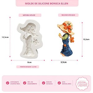 Molde de Silicone Boneca Ellen