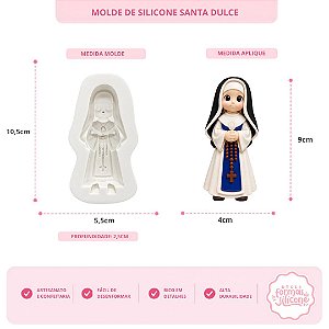 Molde de Silicone Santa Dulce
