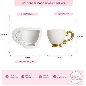 Molde de Silicone Xícara Florença