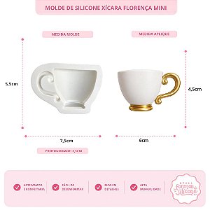 Molde de Silicone Xícara Florença Mini
