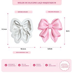 Molde de Silicone Laço Majestade M