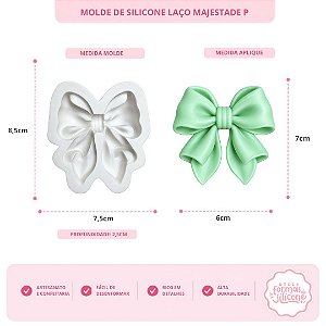 Molde de Silicone Laço Majestade P