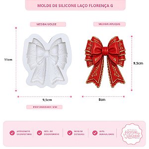 Molde De Silicone Laço Florença G