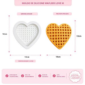 Molde De Silicone Wafleer Love M
