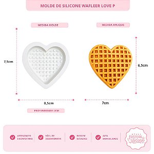 Molde De Silicone Wafleer Love P