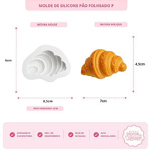 Molde De Silicone Pão Folheado P