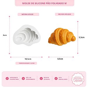 Molde De Silicone Pão Folheado M