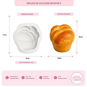 Molde De Silicone Muffin P