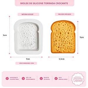 Molde De Silicone Torrada Crocante